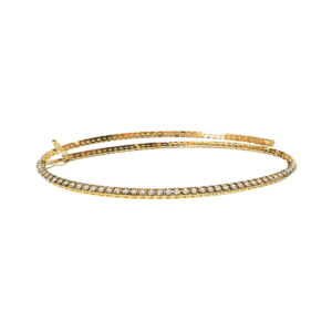 Collana tennis Diamantata in Oro Giallo 18 kt con Diamanti Lab-Grown