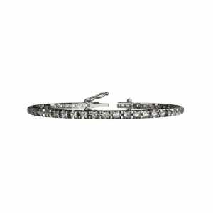 Bracciale Tennis Piramide in Oro Bianco 18 kt con Diamanti Lab-Grown - S000