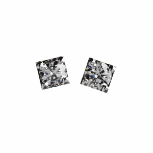 Orecchini punto luce Diamantato in Oro Bianco 18 kt con Diamanti